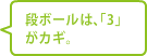 段ボールは、「3」がカギ。